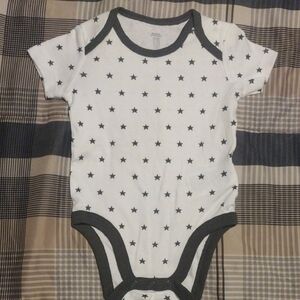 Classic White and Off Black Star Polka Dot Bodysuit​
